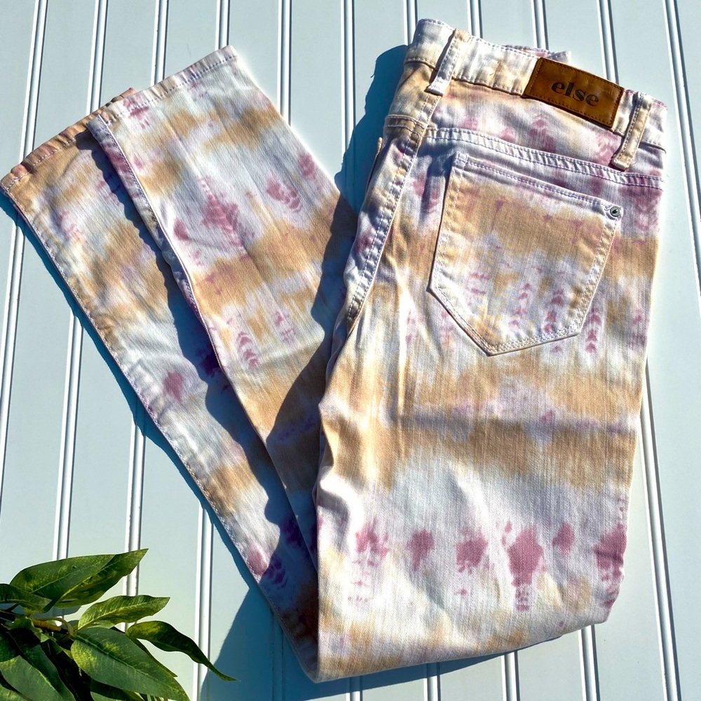 Else Tie Dye  Ankle Skinny Jeans